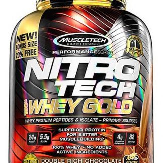 Nitro-Tecnologia Atuação Série 100% Soro de leite coalhado Ouro Dobrar Rico Chocolate - 6 lbs. Muscletech Products