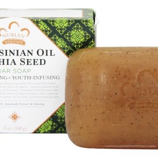 Bar Sabão Revitalização & Juventude Infundindo Abissínio óleo & Chia Semente - 5 oz. Nubian Heritage
