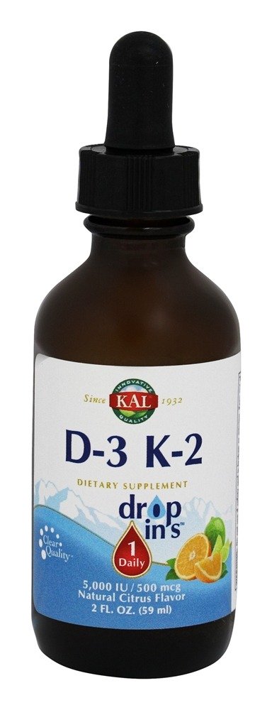 Vitamina D3 K2 Dropins Citrus - 2 fl. oz. Kal