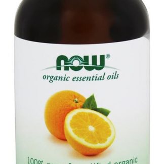 100 % Pure e Óleo Óleo Orgânico Laranja - 4 fl. oz. NOW Foods