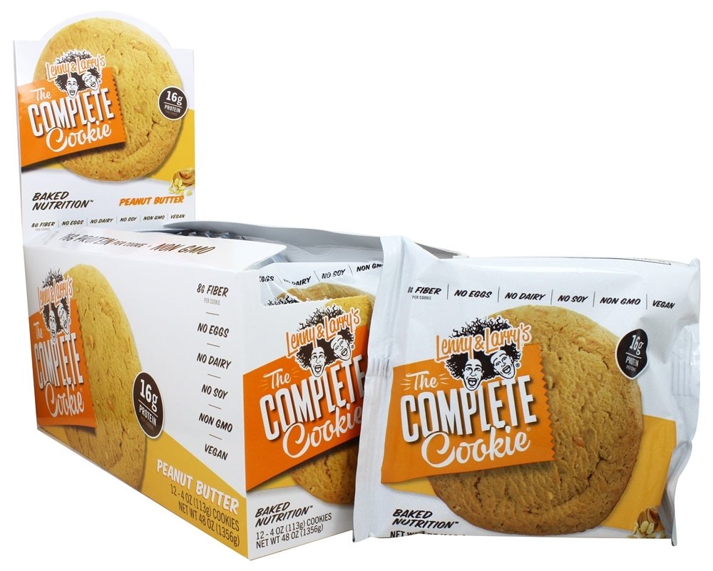 O Completar Biscoito Caixa Amendoim Manteiga - 12 Cookies Lenny & Larry's