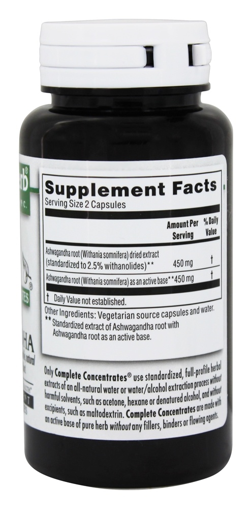 Concentrado Completo Ashwagandha - Cápsulas vegetarianas 60 Kroeger Herbs - Imagem 2