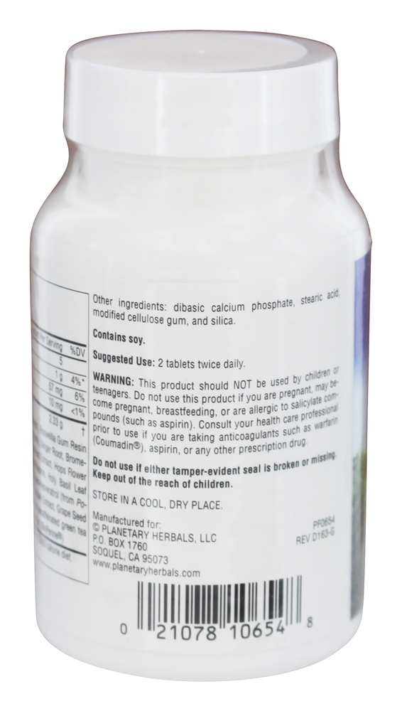 Inflama-Care - 30 Tablets Planetary Herbals - Imagem 3