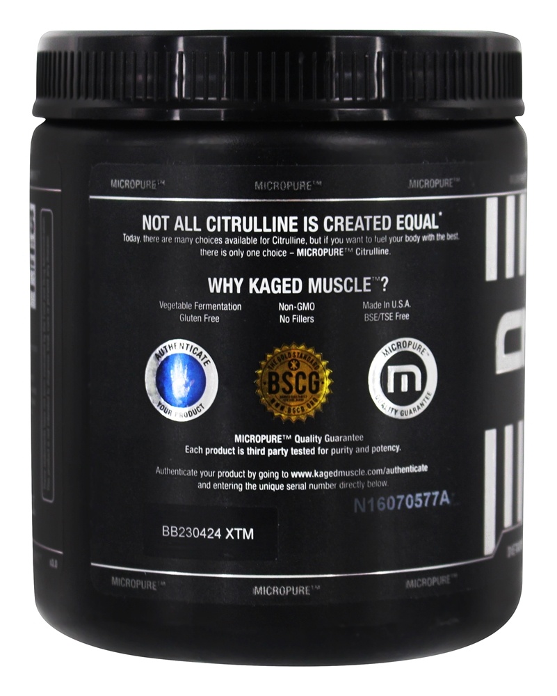 Grau farmacêutico da citrulina sem sabor - 7 oz. Kaged Muscle - Imagem 3