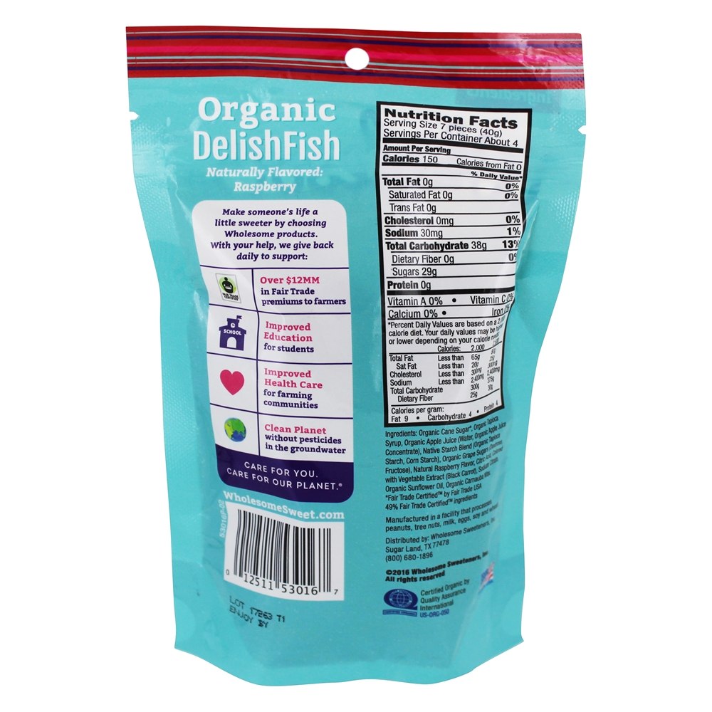 Doces Orgânicos DelishFish Candy - 6 oz. Wholesome! - Imagem 2