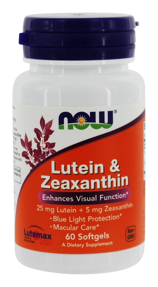 Luteína e Zeaxantina - 60 Softgels NOW Foods