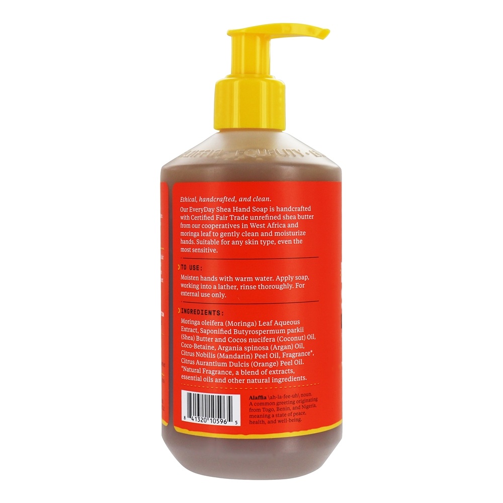 Everyday Shea Sabonete para mãos Mandarin Mango Scent - 12 fl. oz. Alaffia - Imagem 2