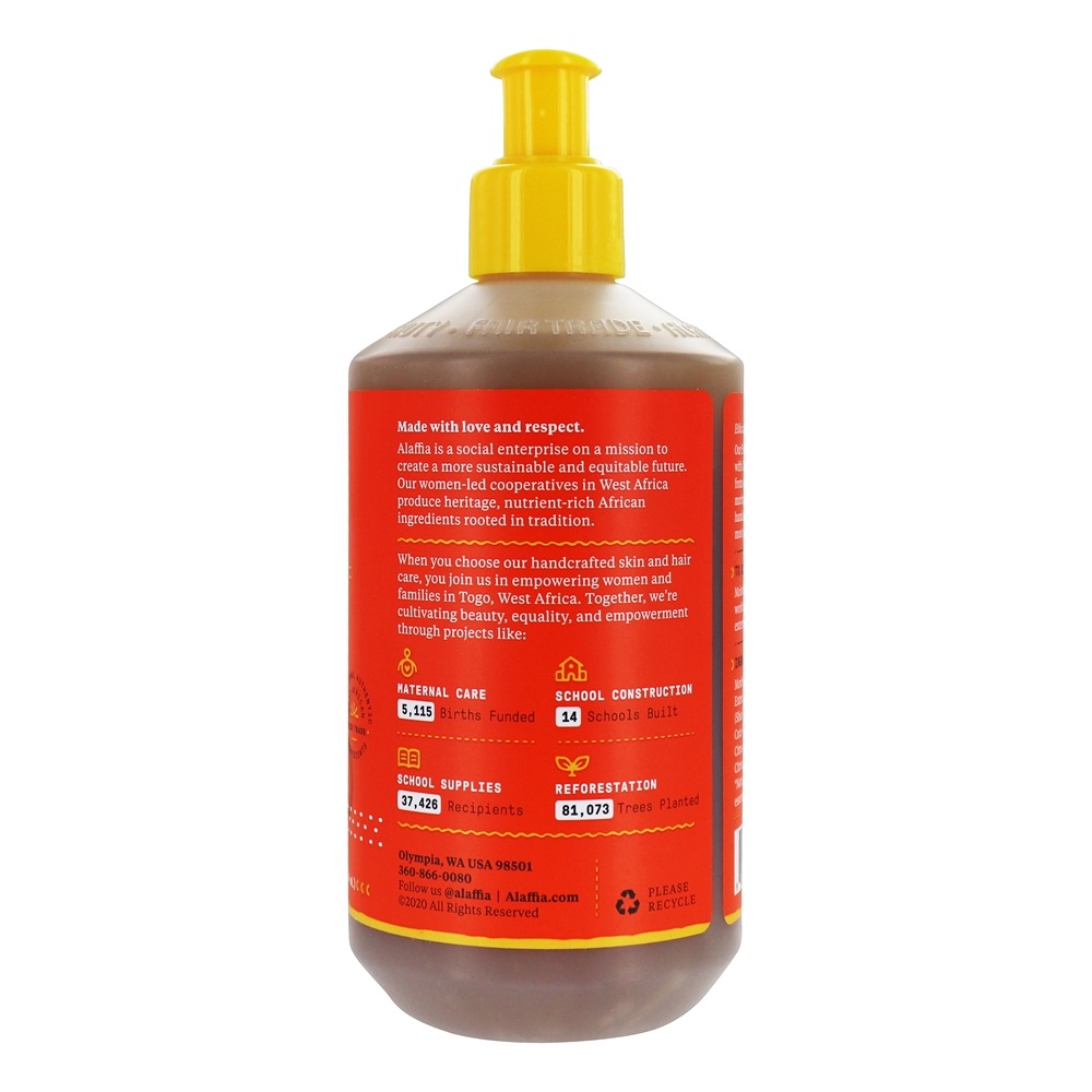 Everyday Shea Sabonete para mãos Mandarin Mango Scent - 12 fl. oz. Alaffia - Imagem 3