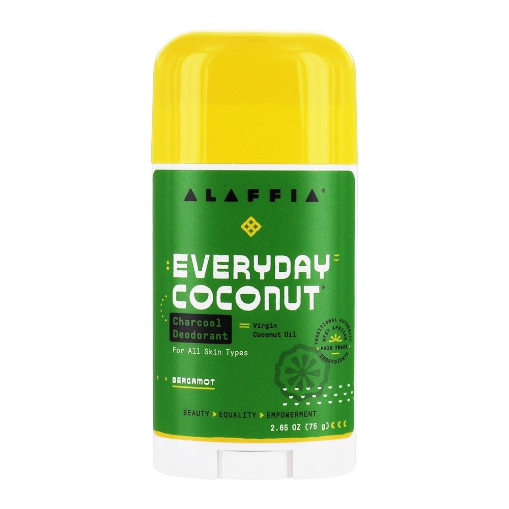 Todos os dias Desodorante de carvão de coco Bergamota - 2.65 oz. Alaffia
