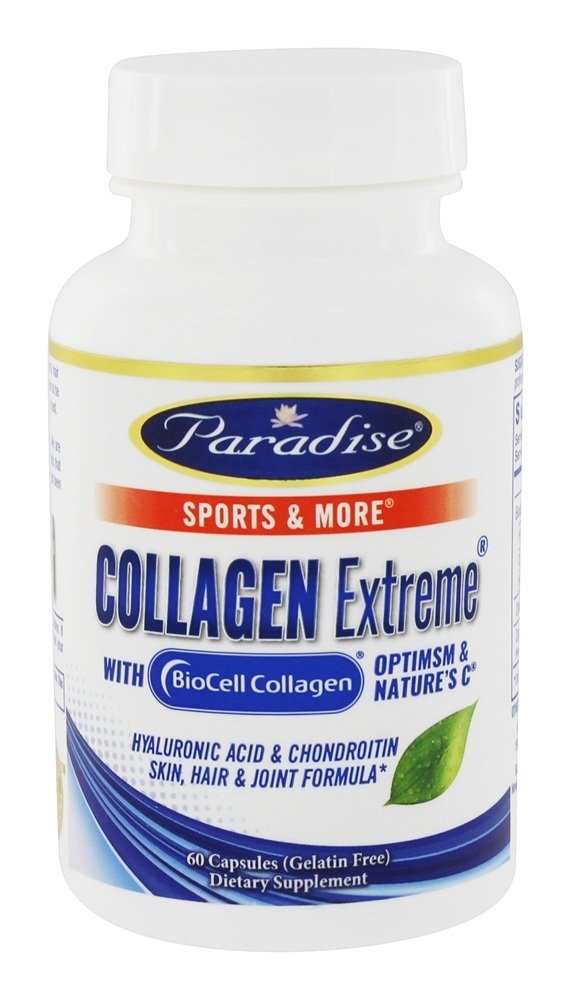 Paradise Herbs Collagen Extreme com Colágeno BioCell - Cápsulas 60 Paradise Herbs