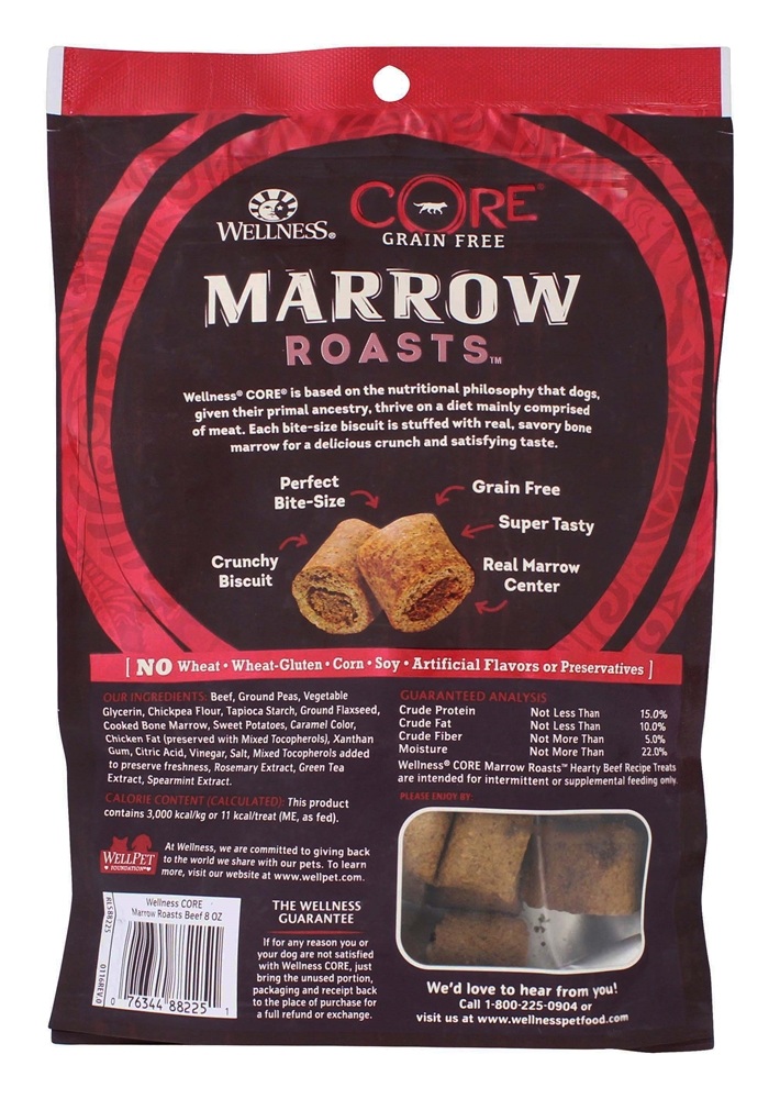 Biscoitos de torrada de grão sem núcleo Receita de carne saudável - 8 oz. Wellness Pet - Imagem 2