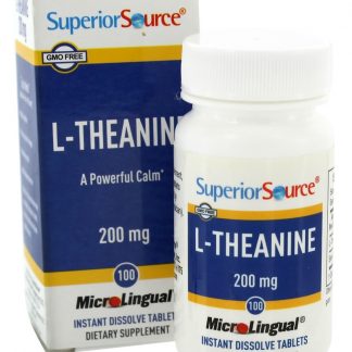 L-Teanina 200 mg. - 100 Tablets de dissolução rápida Superior Source