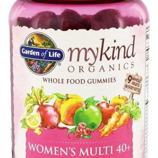 mykin Orgânicos Mulheres Múltiplas 40+ Inteiro Comida Gomoso Baga - 120 Gummies Garden of Life