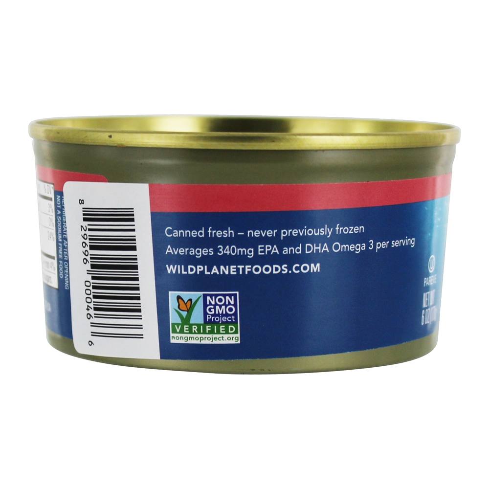Selvagem Alasca Rosa Salmão Não Sal Adicionado - 6 oz. Wild Planet - Imagem 3