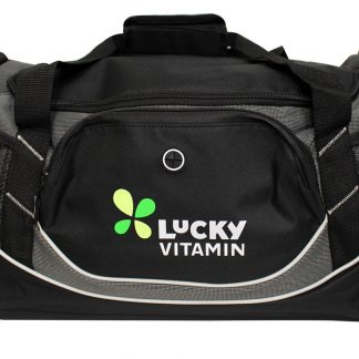 Mochila de ginástica de luxo Sport Duffle Black de 22 polegadas LuckyVitamin Gear