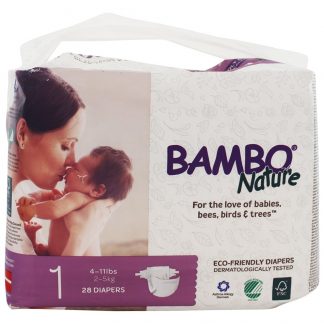 Bebê Fraldas Etapa 1 Recém-nascido (4-11 lbs.) - 28 Fralda (s) Bambo Nature