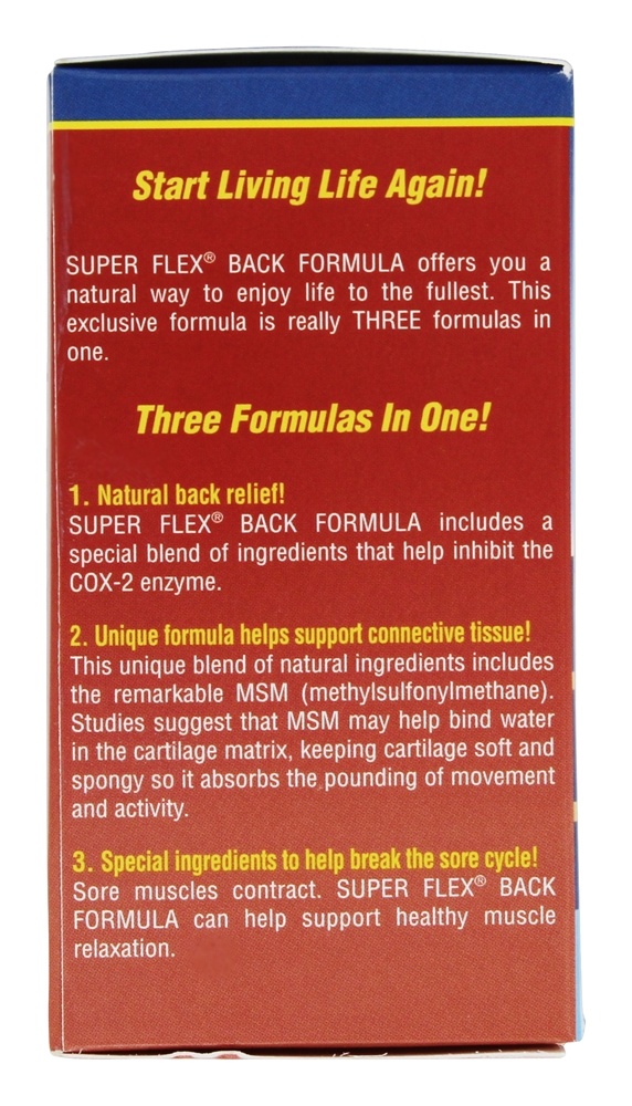 Super Flex Fórmula Para as Costas Potência Máxima - 60 Tablets Natural Balance - Imagem 3