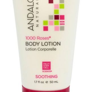 1000 Loção Corporal Suavizante de Rosas - 1.7 fl. oz. Andalou Naturals