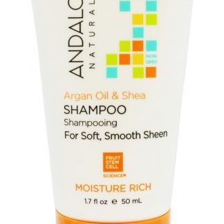 Umidade Rico Xampu Argan óleo & Karité - 1.7 fl. oz. Andalou Naturals