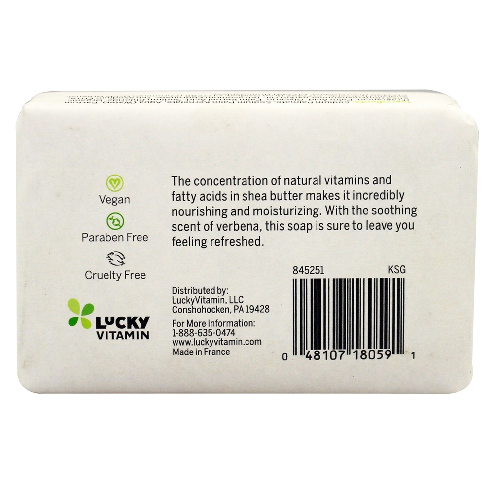 Manteiga de Karité French Milled Bar Soap Verbena - 7 oz. LuckyTru - Imagem 3