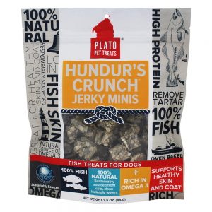 Hundur Crise Peixe Irregular Minis Trata para Cães - 3.5 oz. Plato Pet Treats