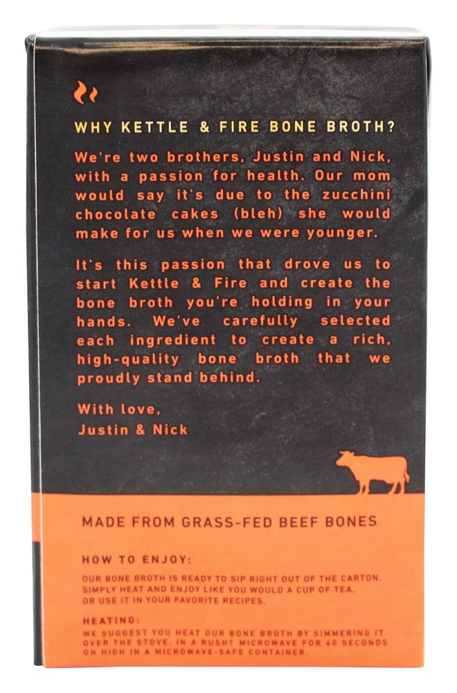 Carne de Caldo de Osso - 16.2 fl. oz. Kettle & Fire - Imagem 3