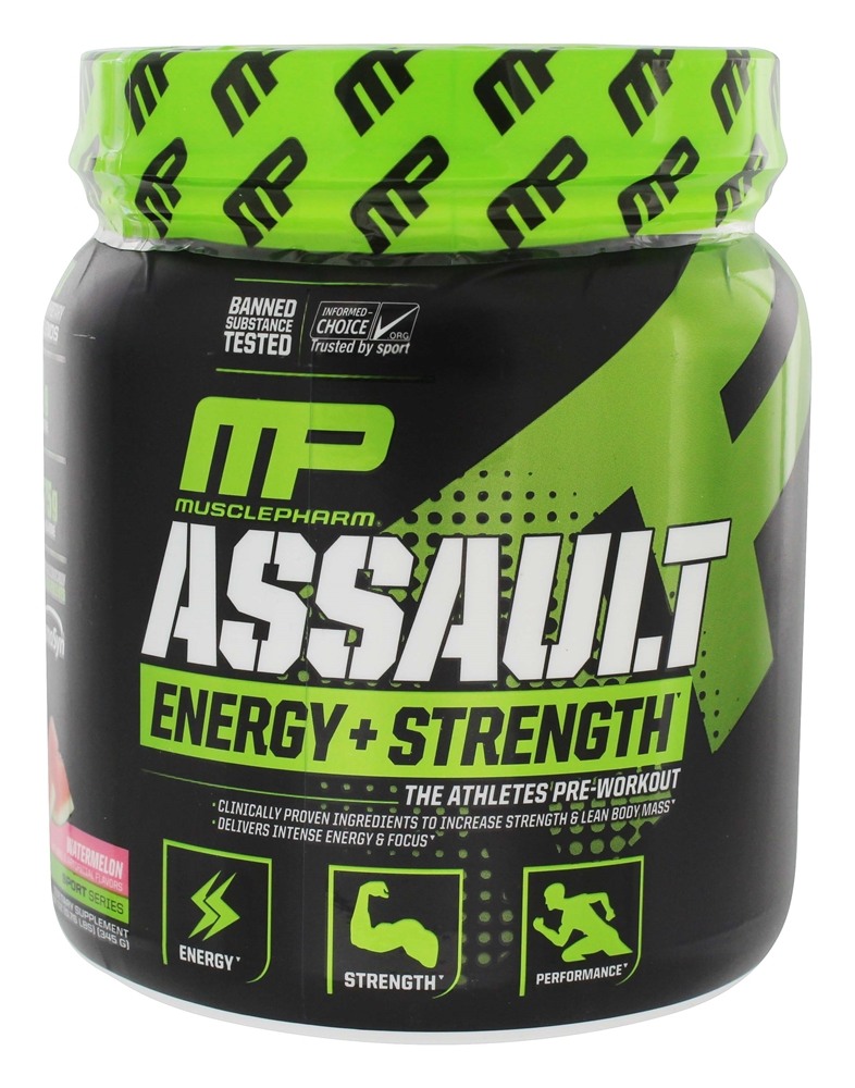 Assault Energia + Força Sabor Melancia - 12.17 oz. Muscle Pharm
