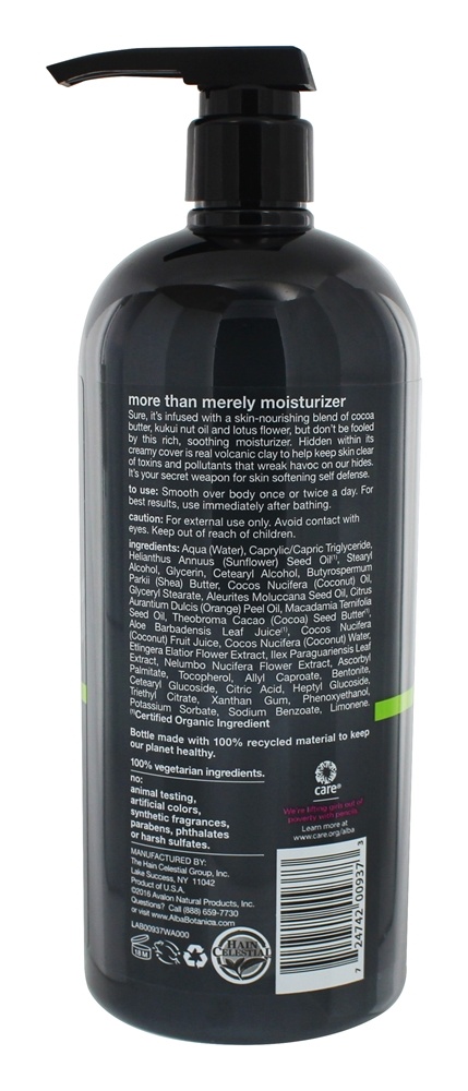 Loção de desintoxicação havaiana loção anti-poluição argila vulcânica - 32 fl. oz. Alba Botanica - Imagem 2