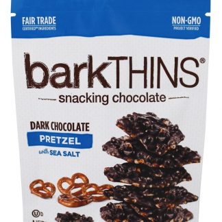 Snacking Chocolates Pretzel de chocolate escuro com sal do mar - 2 oz. barkTHINS