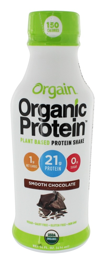 Orgânico Proteína Planta Baseado Vegan RT Proteína Tremer 21g Zero Açúcar Alisar Chocolate - 12 Frasco (s) Orgain - Imagem 4
