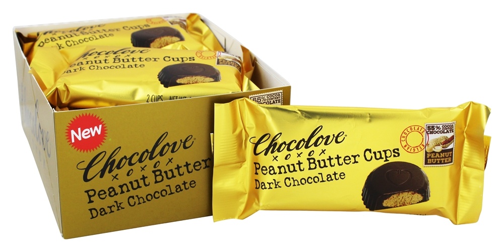 Tortinhas de Pasta de Amendoim Com Chocolate Amargo - Pacote 12 Chocolove