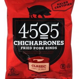 Chicharron Frito Carne de porco Rinds Clássico Pimenta & Sal - 1 oz. 4505 Meats