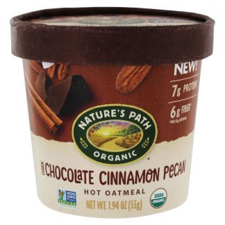 Oatmeal quente Chocolate escuro Canela Pecan - 1.94 oz. Nature's Path Organic