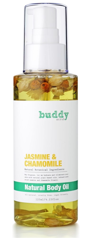 Óleo Corporal Natural Jasmine & Camomila - 4.23 fl. oz. Buddy Scrub