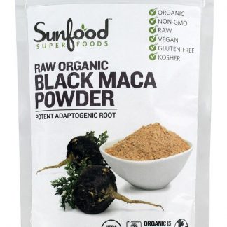 Pó De Maca Preto Orgânico Cru - 0.4 oz. Sunfood Superfoods