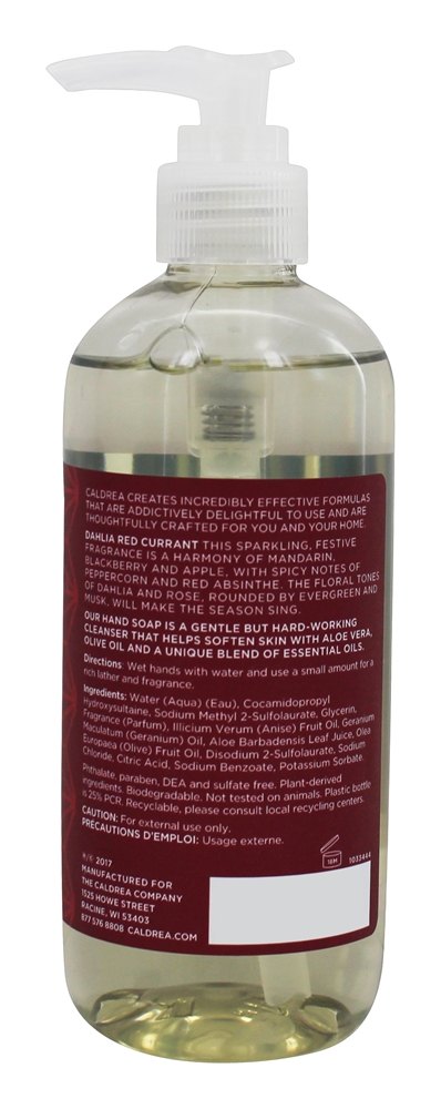 Mão Sabonete Dália Groselha Vermelha - 10.8 fl. oz. Caldrea - Imagem 2