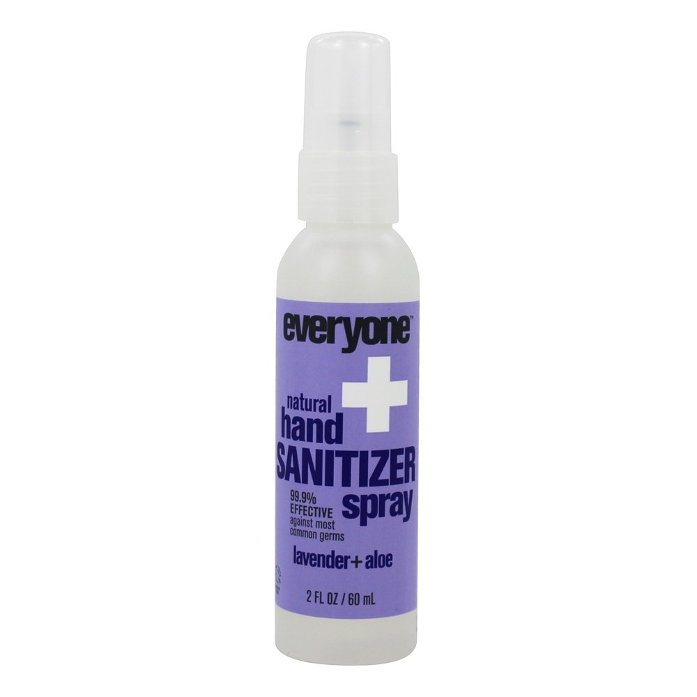 Todo o mundo Natural Mão Sanitizer Spray Lavanda + Aloés - 2 fl. oz. EO Products