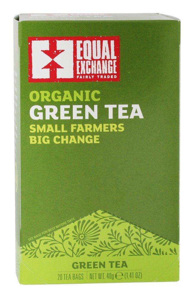 Orgânico Pequeno Agricultores Grande Mudar Verde Chá - 20 Saquinhos de Chá Equal Exchange
