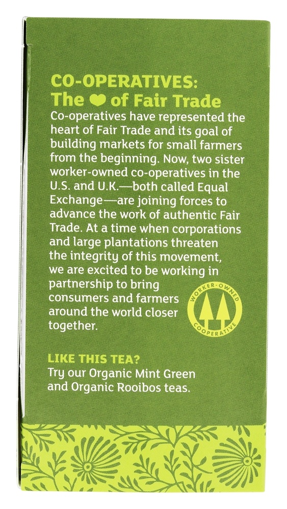 Orgânico Pequeno Agricultores Grande Mudar Verde Chá - 20 Saquinhos de Chá Equal Exchange - Imagem 4