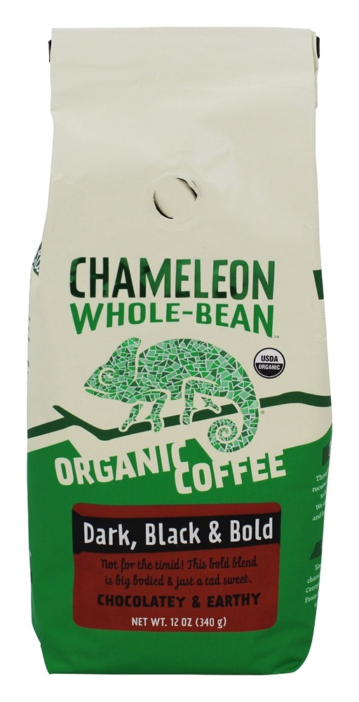 Inteiro Feijão Orgânico Café Chocolatey & Earthy - 12 oz. Chameleon Cold-Brew