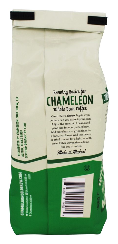 Inteiro Feijão Orgânico Café Chocolatey & Earthy - 12 oz. Chameleon Cold-Brew - Imagem 3