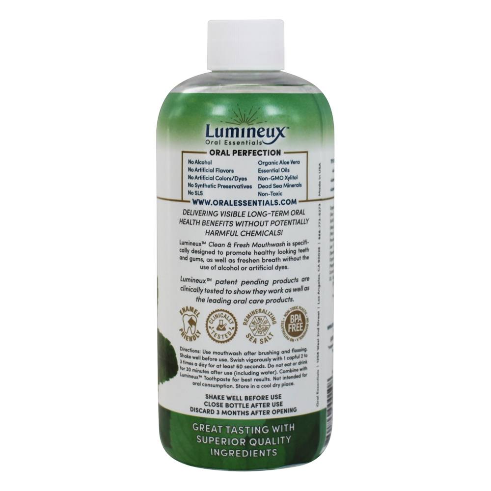 Bochechos Medicamente Desenvolvidos Limpo e Fresco - 16 fl. oz. Lumineux Oral Essentials - Imagem 2