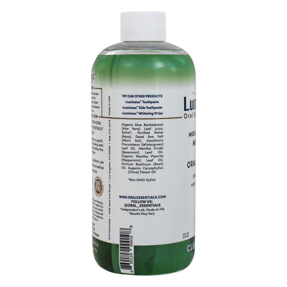 Bochechos Medicamente Desenvolvidos Limpo e Fresco - 16 fl. oz. Lumineux Oral Essentials - Imagem 3