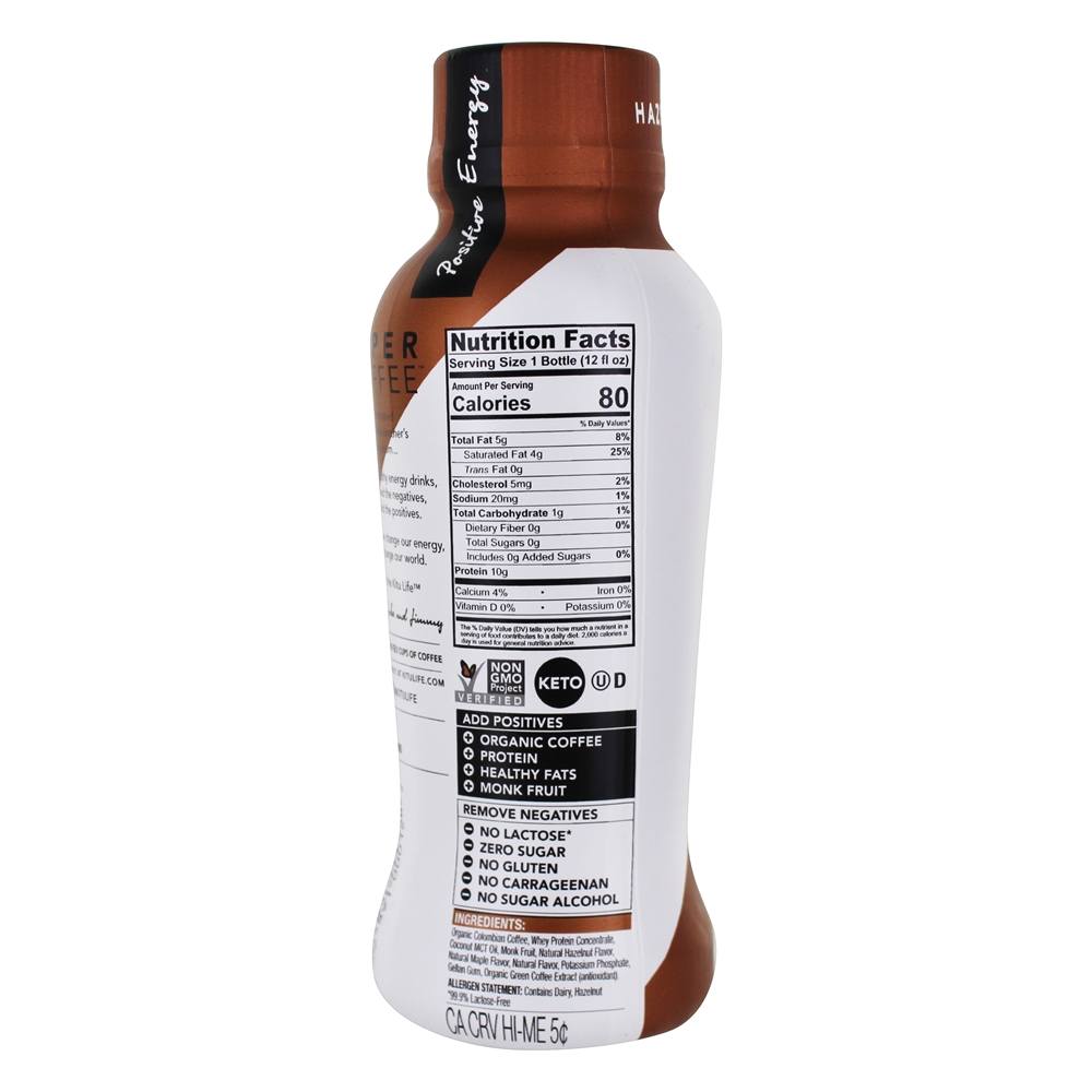 Super café com proteína + MCT Oil Hazelnut - 12 fl. oz. Kitu - Imagem 2