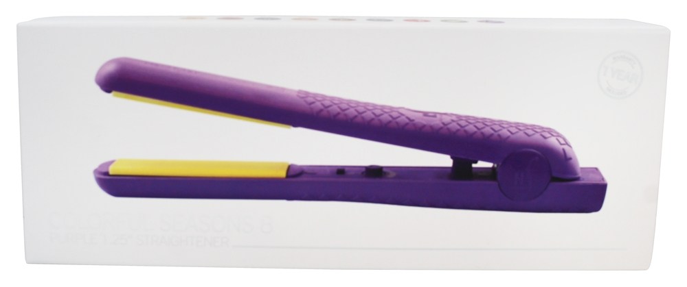 Estações coloridas 8 1.25 "Alisador de HerStyler roxa HerStyler