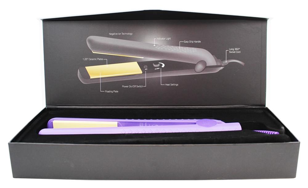 Estações coloridas 8 1.25 "Alisador de HerStyler roxa HerStyler - Imagem 4