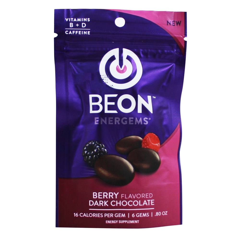 Energems Energia Gemas Baga Escuro Chocolate - 6 Peça (s) BeOn