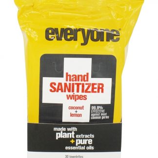 Todos Sanitizer para mãos Wipes Coco + Limão - 30 Toalha (s) EO Products