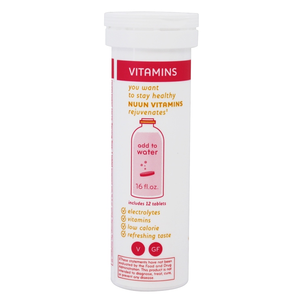 Suplemento vitamínico efervescente de hidratação Laranja toranja - 12 Tablets Nuun - Imagem 3