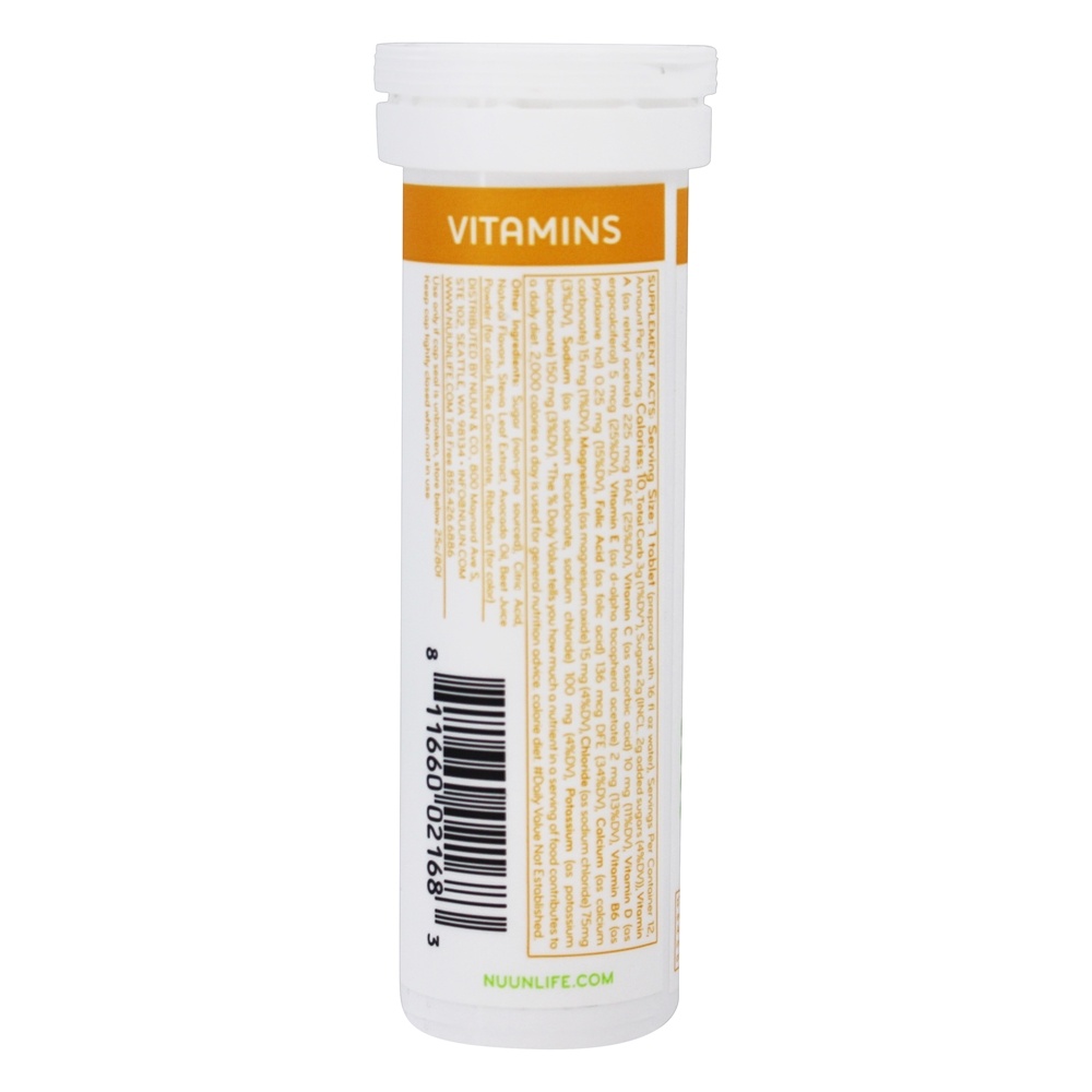 Hidratação Efervescente Vitamina Completar Tangerina Cal - 12 Tablets Nuun - Imagem 2